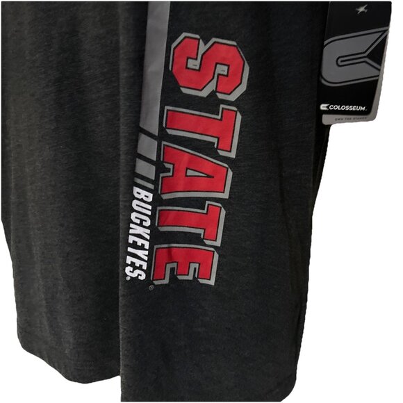 NEW Ohio State Buckeyes OSU Colosseum Gray Crew Neck Tee Shirt Men's L - Picture 4 of 8